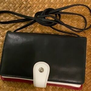 RFID Leather Crossbody Bag Organizer Wallet. Room Phone